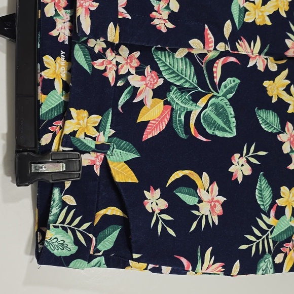 {Old Navy} High Rise Pixie Pants With Secret-Slim Pockets - Navy Floral SIZE 14 - Picture 6 of 14